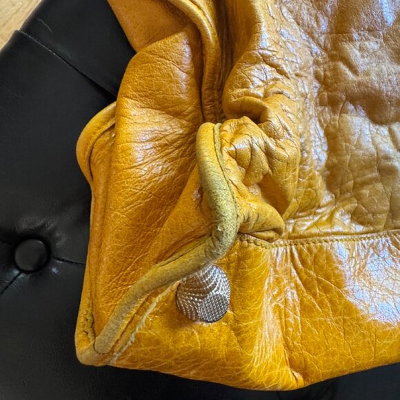 Auth Balenciaga F/W 2007 Jaune Marigold Yellow Chevre Work - Picture 14 of 16